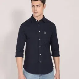 u.s. polo assn. Cut-Away Collar Patched-Pocket Shirt-picture-40