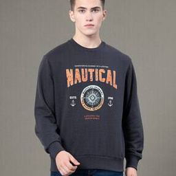 Men Graphic Print Relaxed Fit Sweatshirt-image-25