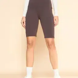 Women Knit Shorts with Elasticated Waist-image-26