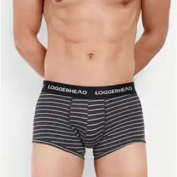 Striped Trunks with Elasticated Waist-image-59