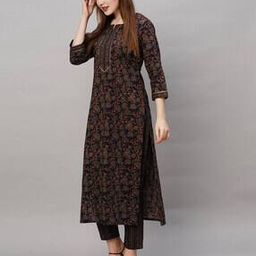 Woman Floral Print Cotton 2-Piece Sets-image-2