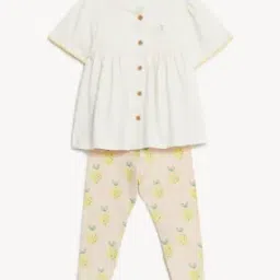 Girls Printed Top & Pants Set-picture-14