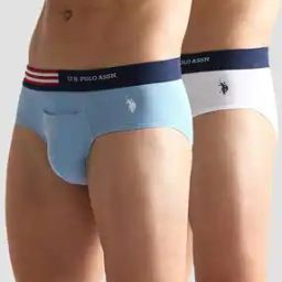 Pack of 2 Flag Waist Single Jersey Briefs-picture-38