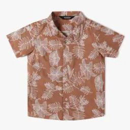 Boys Floral Print Relaxed Fit Shirt-46