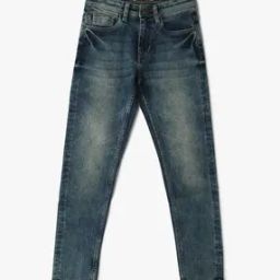 Boys Heavily Washed Skinny Fit Jeans-picture-22