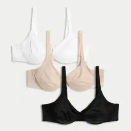 Women Pack of 3 Underwired T-Shirt Bras-17