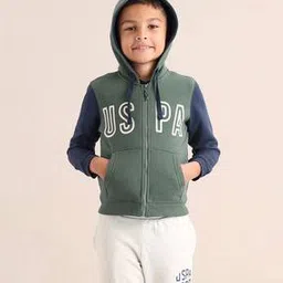 u.s. polo assn. Boys Brand Print Regular Fit Zip-Front Hoodie-picture-31
