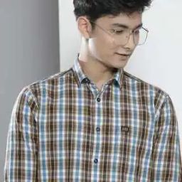 Printed Shirt with Patch Pocket-image-107