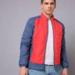 Men Colourblock Zip-Front Regular Fit Jacket-19