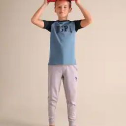 Boys Brand Print Crew-Neck Lounge T-Shirt - LKE01-image-100
