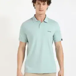 Men Logo SLV Jersey Regular Fit Polo T-Shirt-image-30