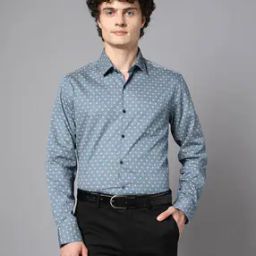 arrow Men Micro Print Slim Fit Shirt with Patch Pocket-picture-25