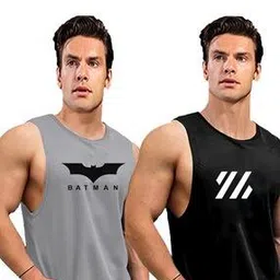 antiloop Men Pack of 2 Batman Print Vest-picture-38