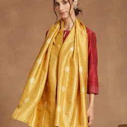fabindia Women Silk Batik Stole-picture-21