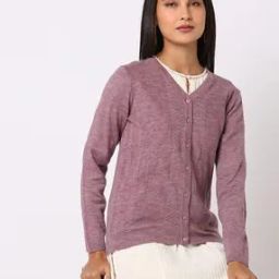 V-Neck Cardigan with Full Sleeve-12