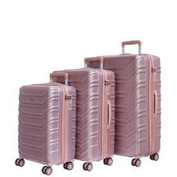 Set of 3 Striped Number-Lock Trolley Bags-19
