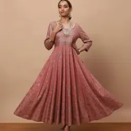 Floral Print Fit & Flare Dress-image-53