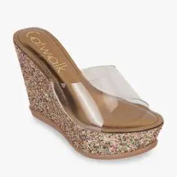 Women Embellished Open-Toe Wedges-17