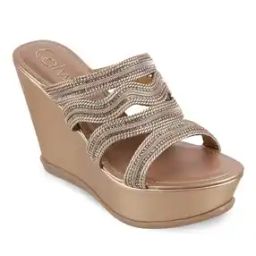 Women Embellished Open-Toe Wedges-image-54