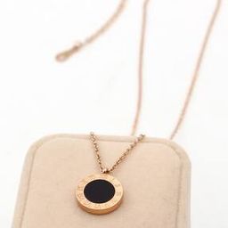 Women Roman Number Design Short Necklace-image-43