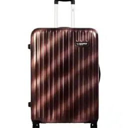 Men Striped Trolley Bag with Number Lock-2