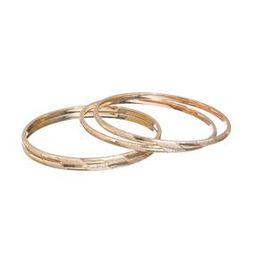 Set of 4 Gold-Plated Classic Bangles-image-47