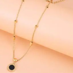 Link Chain Necklace with Pendant-image-6