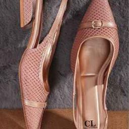 Women Chunky-Heeled Shoes with Synthetic Upper-picture-3