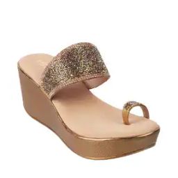 Embellished Wedges Heeled Sandal-image-2