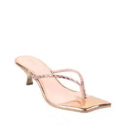 Embellished Kitten Heeled Sandals-image-4