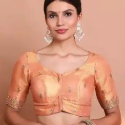 Women Embroidered Front Open Blouse-image-80