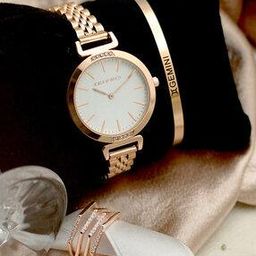 Set of 3 JWLT7101 Analogue Watch Bracelet & Ring-image-3
