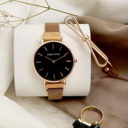 Women Analogue Watch with Bracelet & Ring - JWLT383-image-75