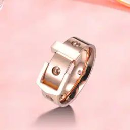 Rose Gold-Plated Adjustable Ring-image-24