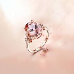 Rose Gold-Plated American Diamond-Studded Ring-image-3