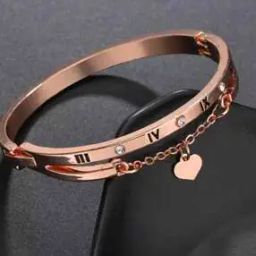 Rose Gold-Plated Stone-Studded Cuff Bracelet-image-46