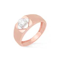 Men Rose Gold Stone-Studded Cocktail Ring-image-45