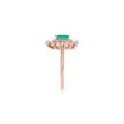 Women Rose Gold Diamond-Studded Ring-image-86