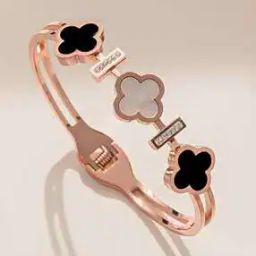 Women Rose Gold-Plated Leaf Bracelet-36