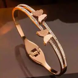 Women Rose Gold-Plated Cuff Bracelet-image-12