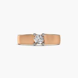 Women Rose Gold Lab Grown Diamond Imperial Crest Ring-image-81