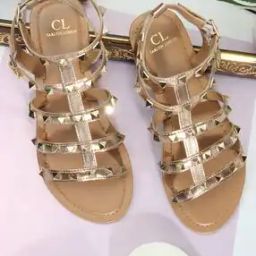 Women Embellished Gladiators with Buckle Closure-24