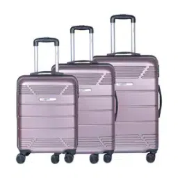 luggero Pack of 3 Hard Body Trolley Bags with Number Lock-picture-3