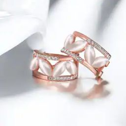 Rose Gold-Plated Stud Earrings-image-53