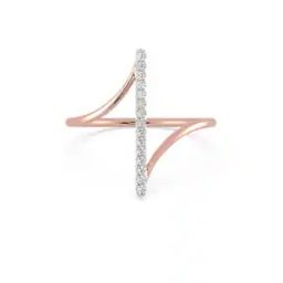 18Kt Rose Gold Diamond Ring-image-4