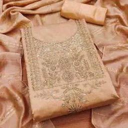 Embellished & Embroidered Unstitched Dress Material-image-23