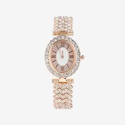 HSWC1107 Stone-Studded Analogue Watch-image-89