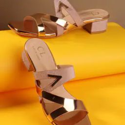 Women Chunky Heeled Sandals With Synthetic Upper-38