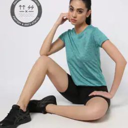 Fastdry Heathered Crew-Neck T-Shirt-image-0