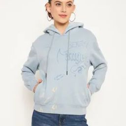 Women Typographic Print Hoodie-image-59